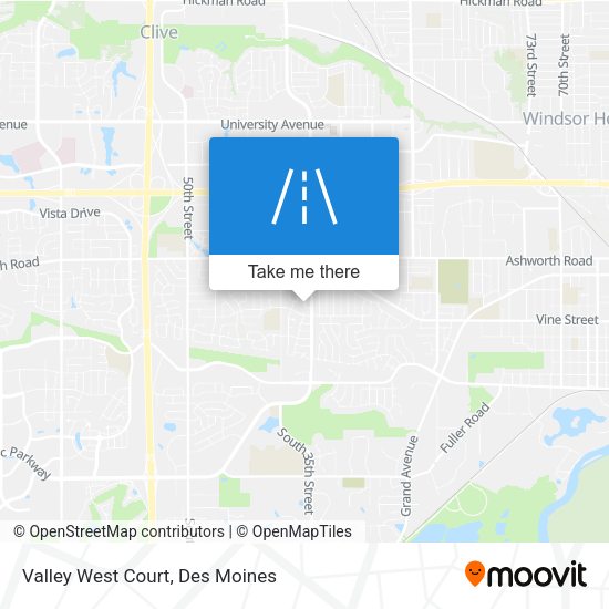 Mapa de Valley West Court