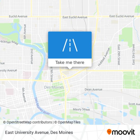 East University Avenue map