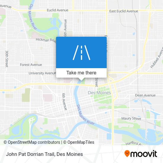 John Pat Dorrian Trail map