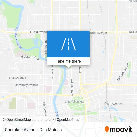 Mapa de Cherokee Avenue