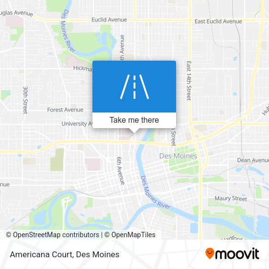 Mapa de Americana Court