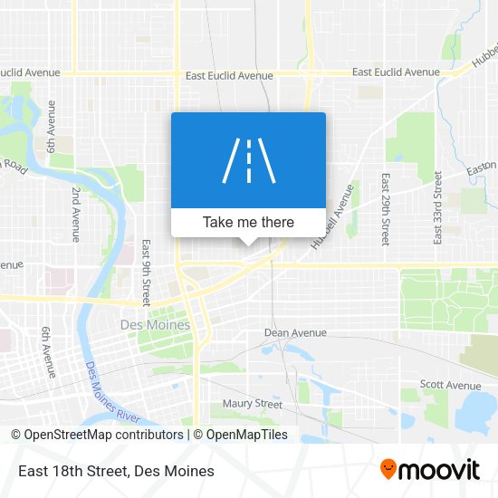 Mapa de East 18th Street