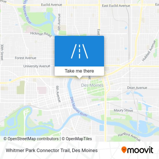 Mapa de Whitmer Park Connector Trail