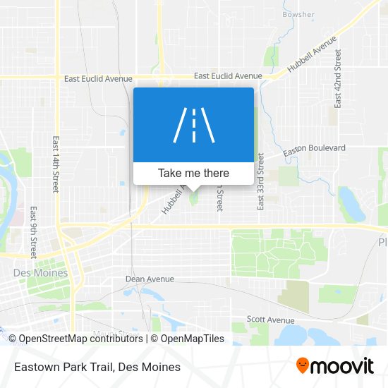 Eastown Park Trail map
