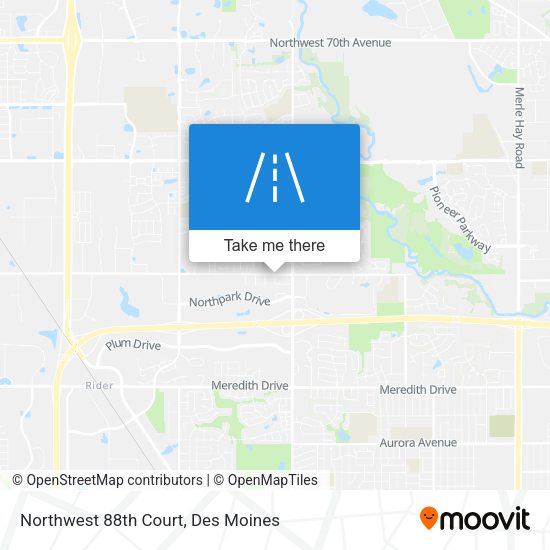 Northwest 88th Court map