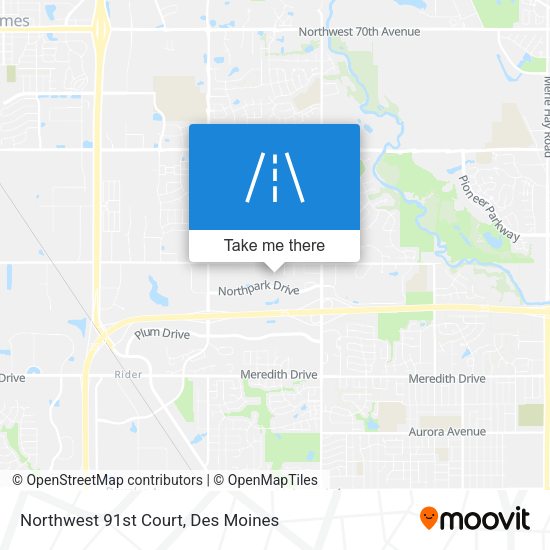 Northwest 91st Court map