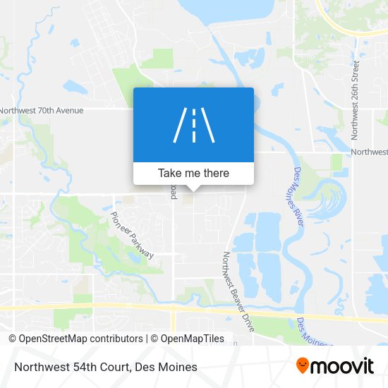 Mapa de Northwest 54th Court