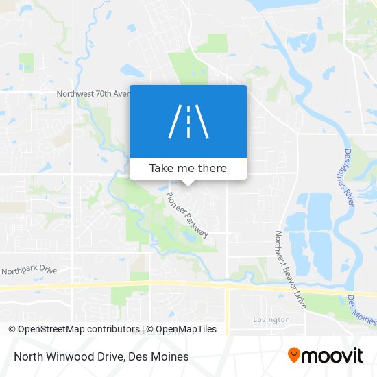 North Winwood Drive map