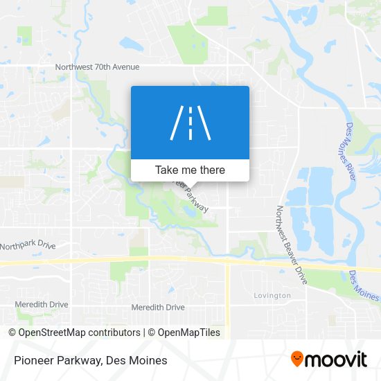 Mapa de Pioneer Parkway