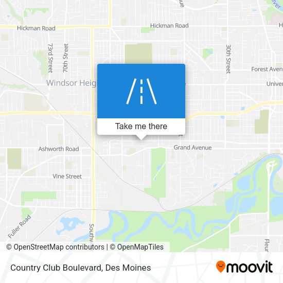 Mapa de Country Club Boulevard