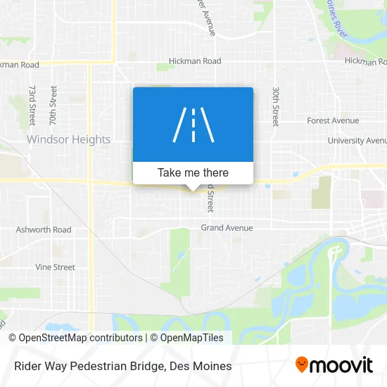 Rider Way Pedestrian Bridge map