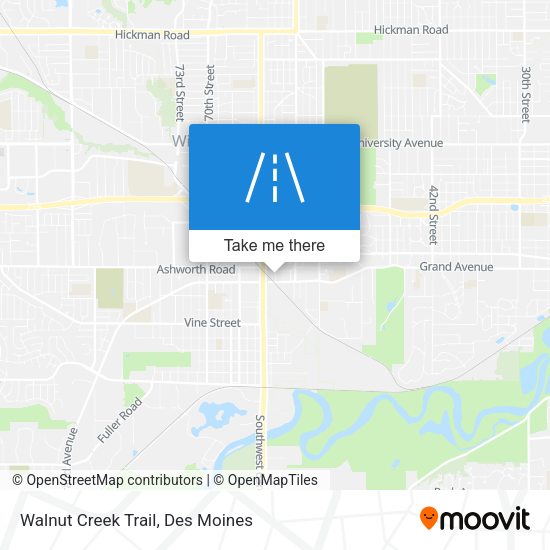 Walnut Creek Trail map