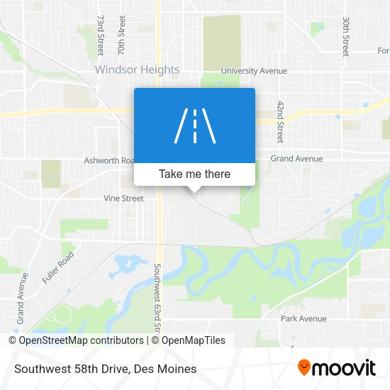 Southwest 58th Drive map