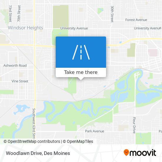 Woodlawn Drive map