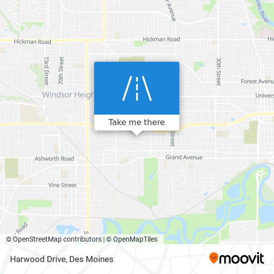 Harwood Drive map