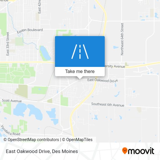 East Oakwood Drive map