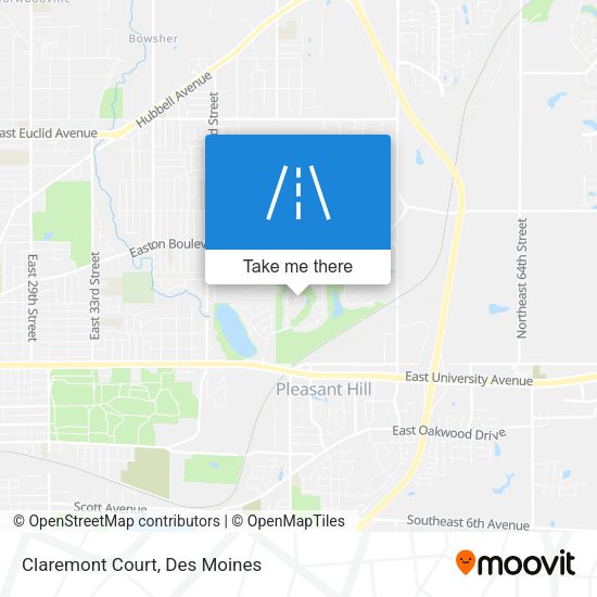 Claremont Court map