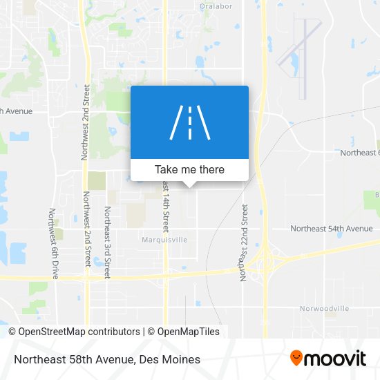 Mapa de Northeast 58th Avenue