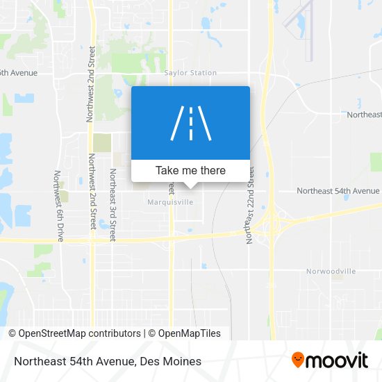 Mapa de Northeast 54th Avenue