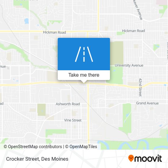 Mapa de Crocker Street