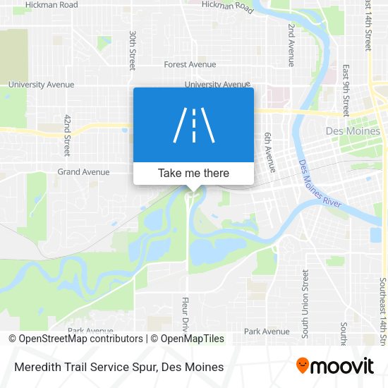 Meredith Trail Service Spur map