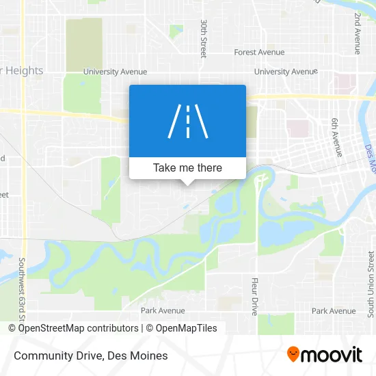 Community Drive map