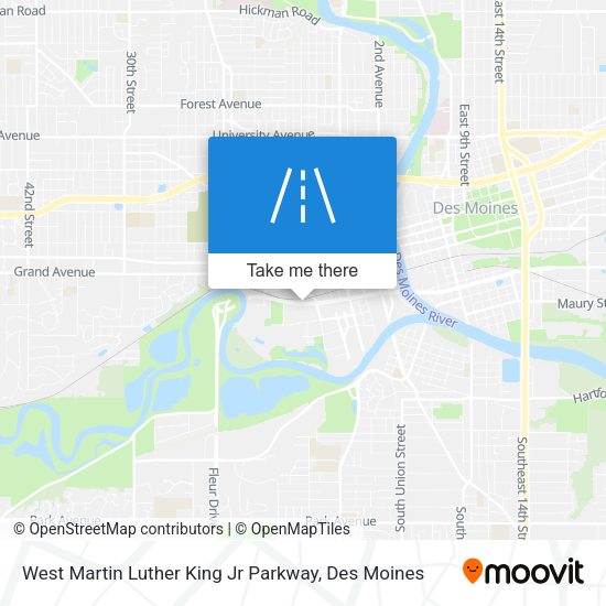 West Martin Luther King Jr Parkway map