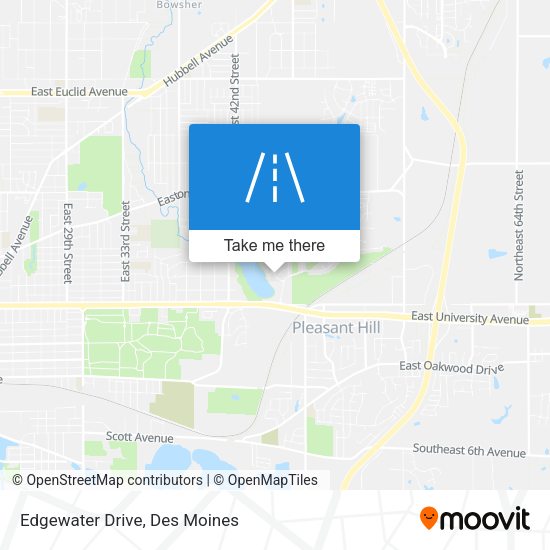 Edgewater Drive map