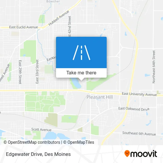 Edgewater Drive map