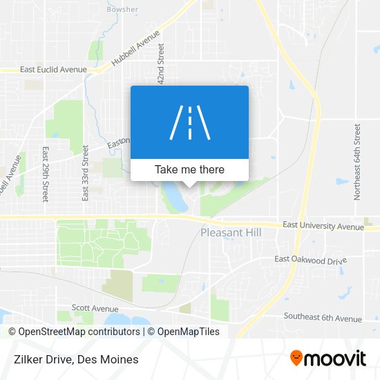 Mapa de Zilker Drive