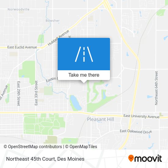 Northeast 45th Court map