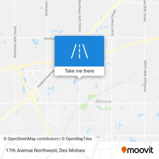 17th Avenue Northwest map