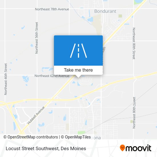 Mapa de Locust Street Southwest