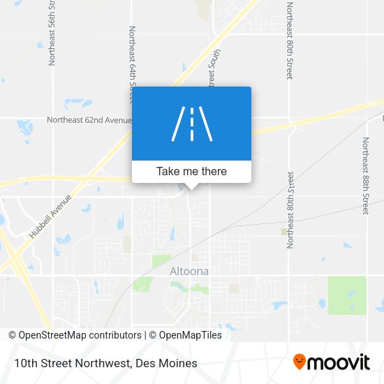 10th Street Northwest map