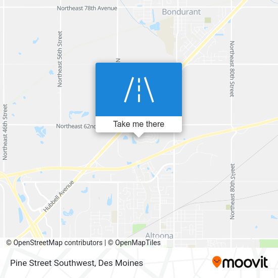 Pine Street Southwest map