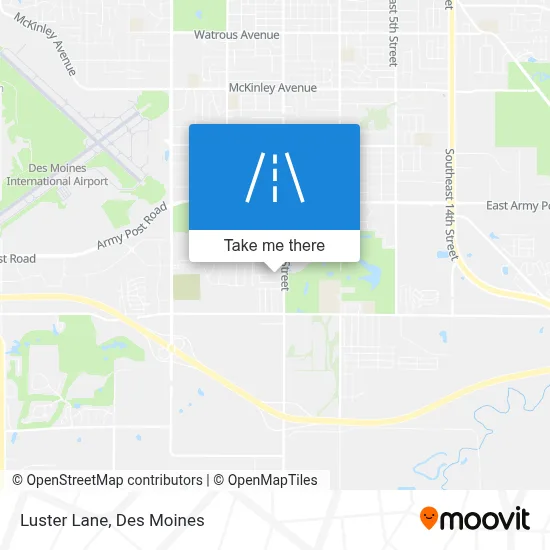 Luster Lane map