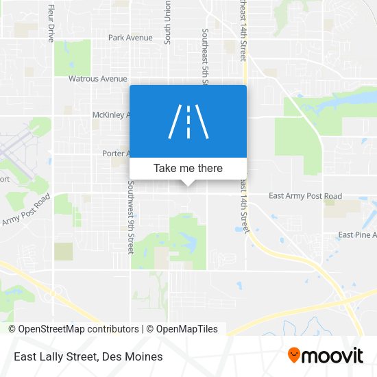 East Lally Street map