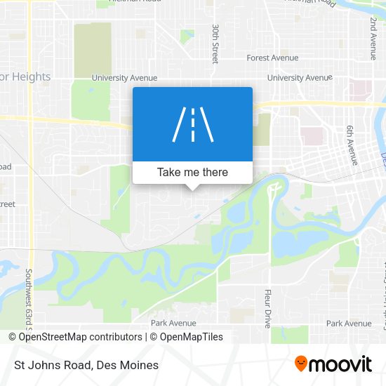 Mapa de St Johns Road