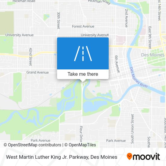 Mapa de West Martin Luther King Jr. Parkway