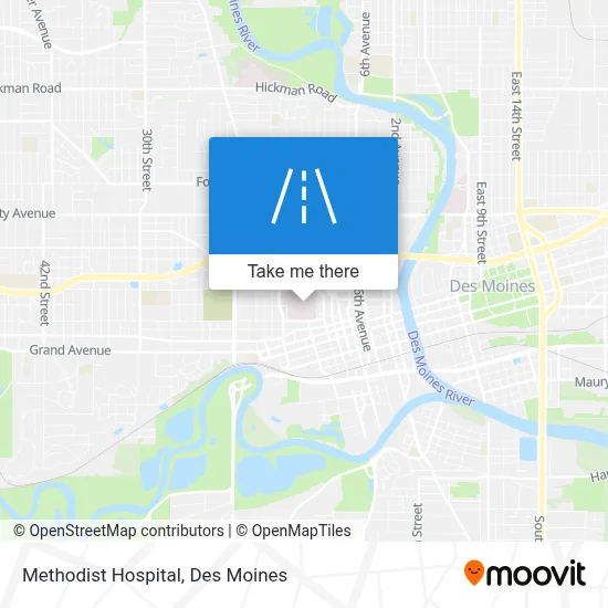 Methodist Hospital map