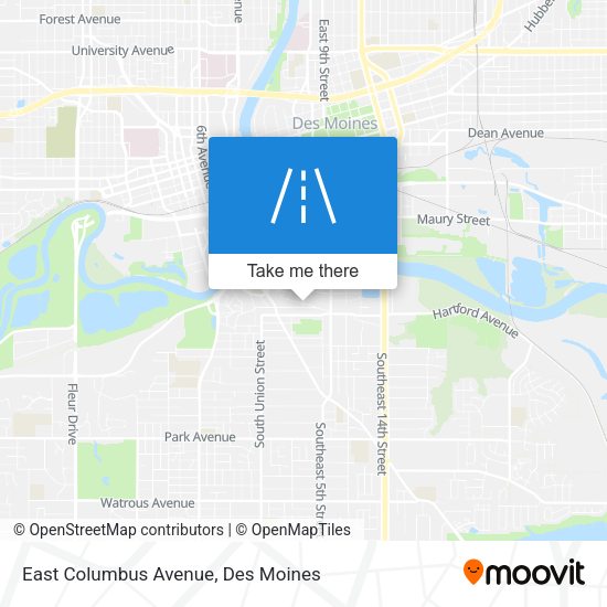 East Columbus Avenue map