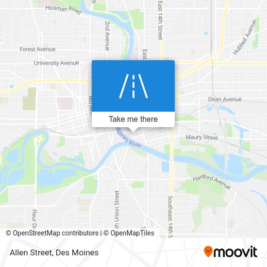 Mapa de Allen Street