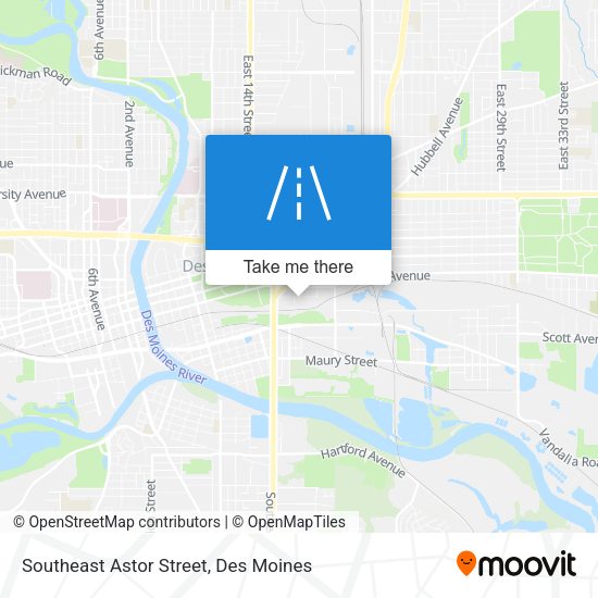 Mapa de Southeast Astor Street