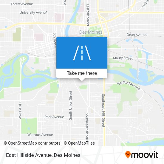 Mapa de East Hillside Avenue