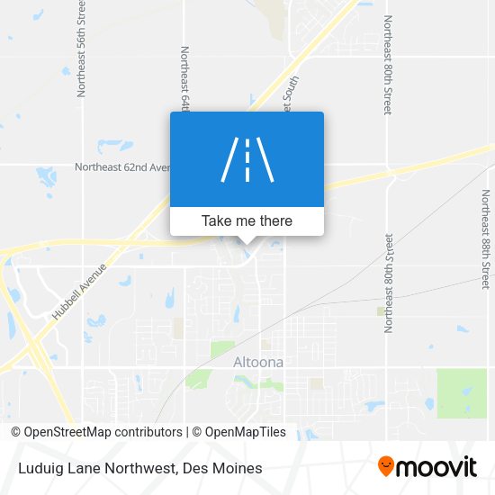 Mapa de Luduig Lane Northwest