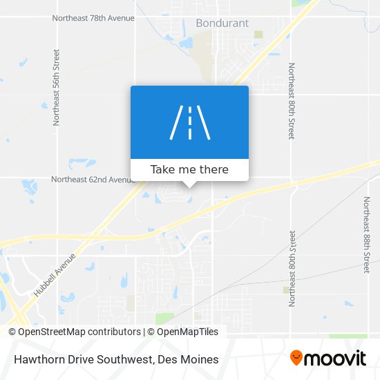 Mapa de Hawthorn Drive Southwest