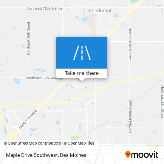 Mapa de Maple Drive Southwest