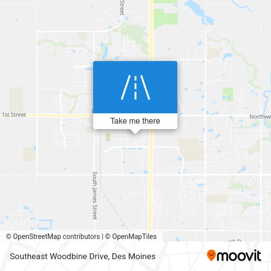 Mapa de Southeast Woodbine Drive
