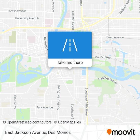 East Jackson Avenue map