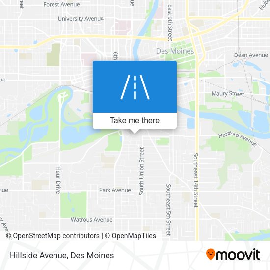 Mapa de Hillside Avenue